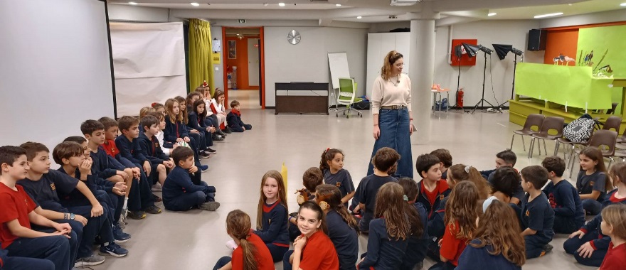 Collaboration between Athens College and Psychico College Grade 3 students-first meeting