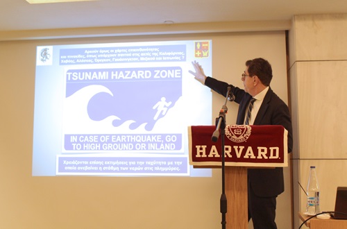 Athens College President keynote speaker at a Harvard University Alumni of Greece event