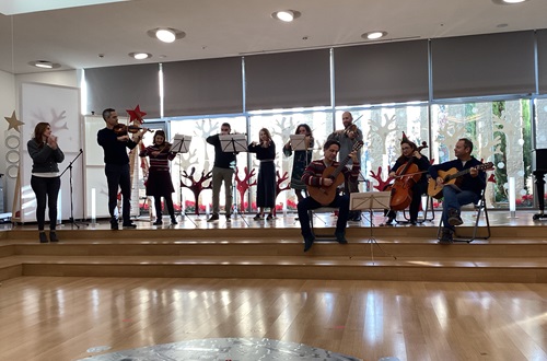 The College Junior Orchestra visits Kindergarten J.M.Carras