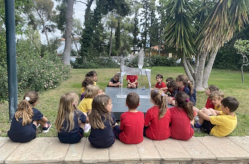 Kindergarten Students Visit the George Zongolopoulos Outdoor Sculpture Exhibition