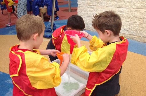 Kindergarten J. M. Carras Experiments with Water