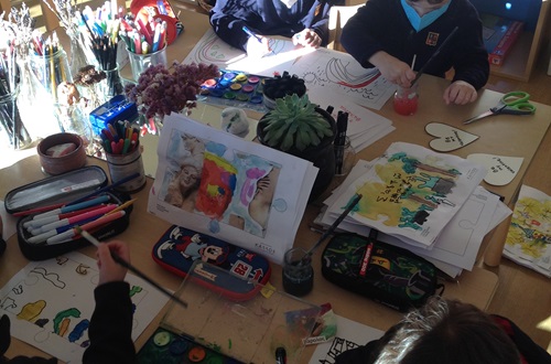 John M. Carras Kindergarten takes part in the Art contest by the Museum of Cycladic Art