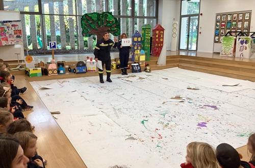 The Ekali Volunteer Firefighters Team Visit "J.M.Carras" Kindergarten