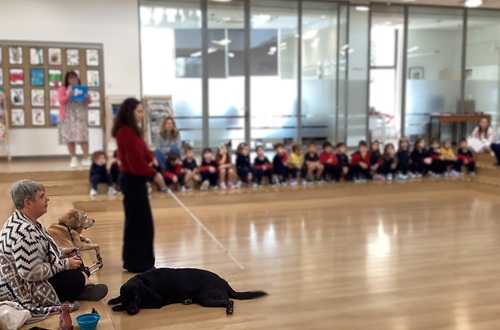 Guide-Dogs Visit the "J.M.Carras" Kindergarten