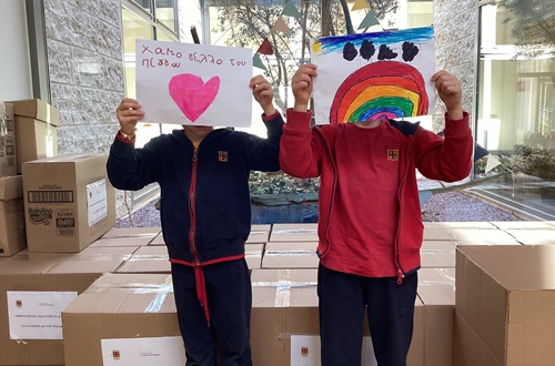 "J.M.Carras" Kindergarten Collaborates with "The Smile of the Child" to offer Items for Easter