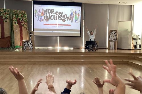 Kindergarten Students in "J. M. Carras" welcome the Association of Social Responsibility for Children and Youth (SKEP) and learn about Inclusion