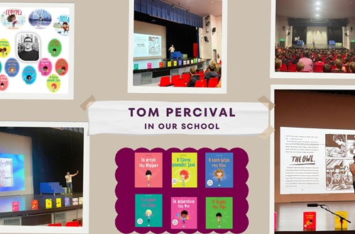 Author and illustrator Tom Percival visits our Elementary Schools