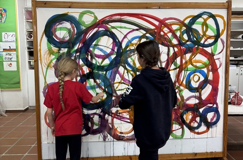 Elementary and IBDP students' artistic collaboration
