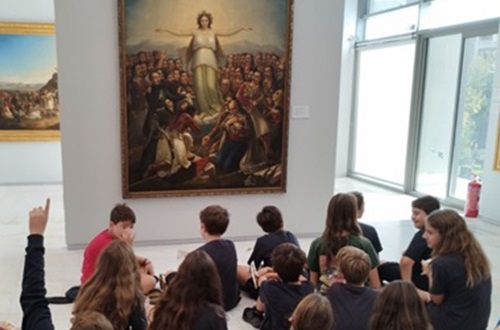 Athens College Elementary students visit the National Gallery
