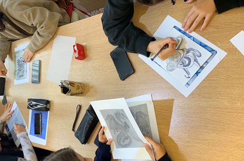 IB DP Visual Arts - Educational visit to etching workshop