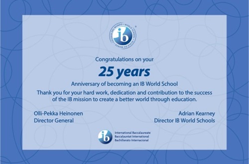 Athens College 25 Years as an IB World School