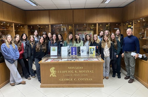 ΙΒ DP Biology Higher Level students visit the Department of Physiology at the University of Athens Medical School.