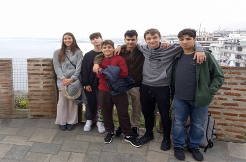 Psychico College Junior High School students at the 4th Panhellenic 3D Design and Printing ST3dM 4 Conference