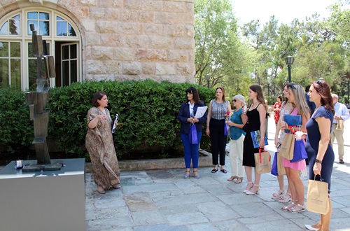 The Ambassador of Slovakia visits the Zongolopoulos Sculpture Exhibition