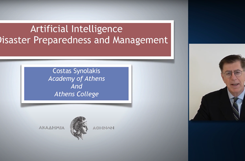 Athens College President Professor Costas Synolakis' lectures on Natural Disasters