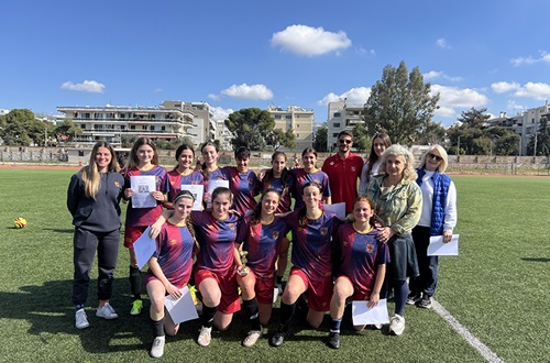 The Greek Ministry of Education Soccer Championship for Psychico College High School Female Students