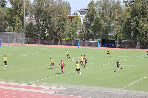 Friendly soccer match