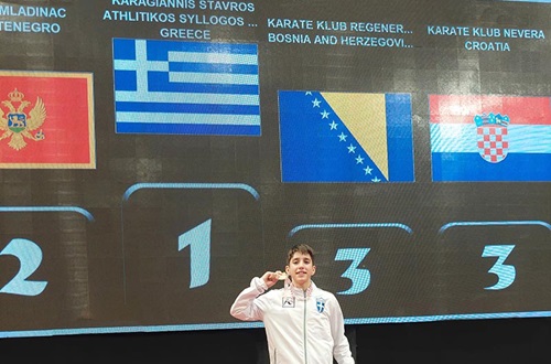 Distinction of student Stavros Karagiannis