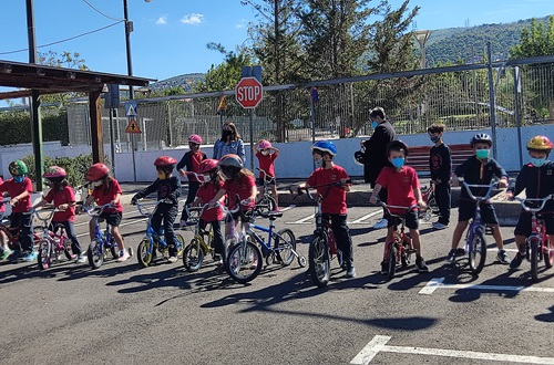 Grade 1 of Psychico College Elementary School visits the Nea Erythraia traffic safety park