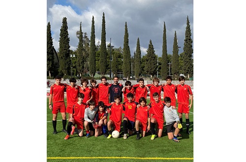 Junior High School students' friendly soccer match